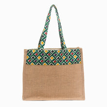 Load image into Gallery viewer, Jute Bag - Cotton Patch
